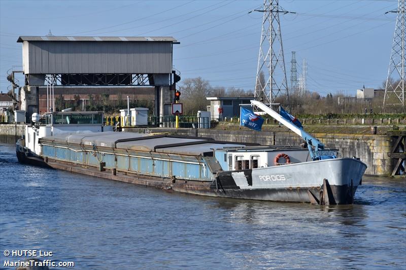 por dios (Unknown) - IMO , MMSI 205393090, Call Sign OT3930 under the flag of Belgium