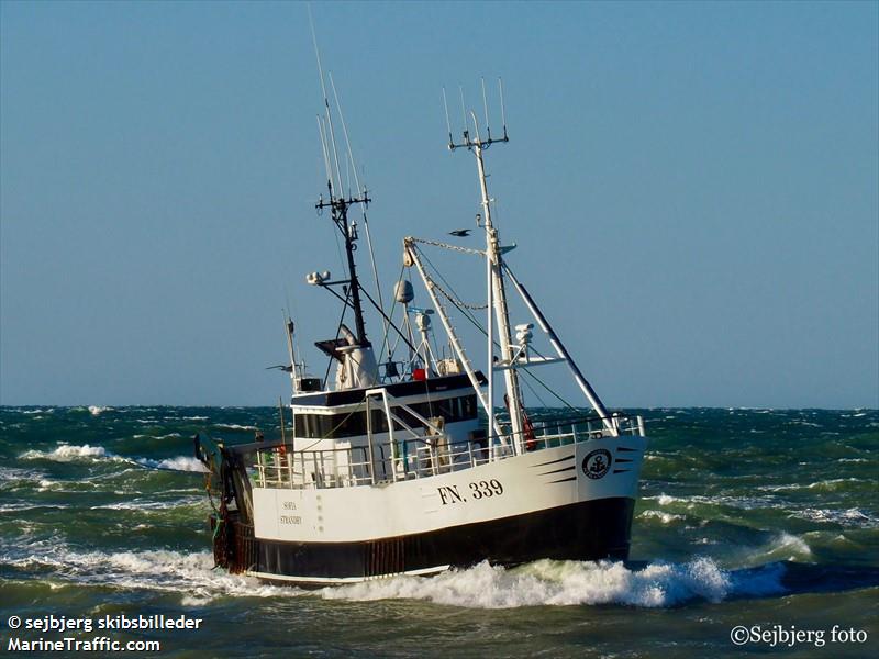 fn339 sofia (Fishing vessel) - IMO , MMSI 219001518, Call Sign OXEW under the flag of Denmark