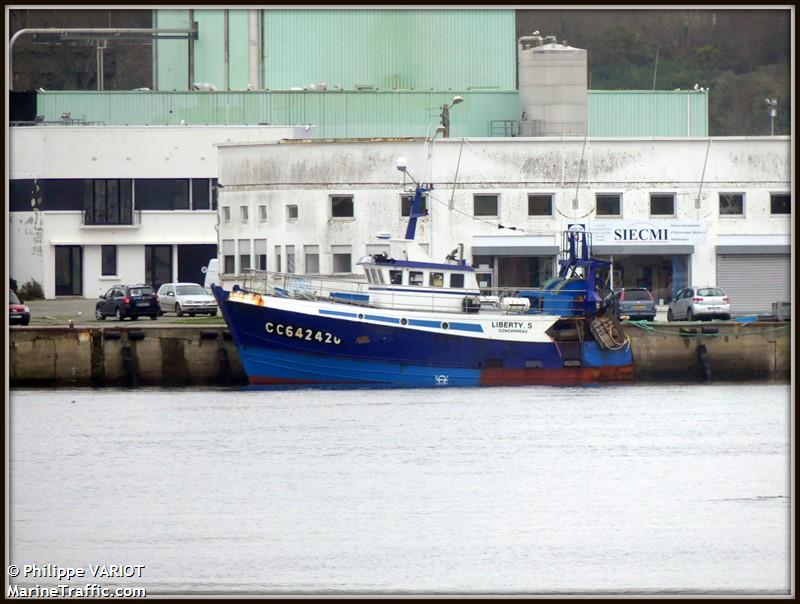 fv liberty-s (Fishing vessel) - IMO , MMSI 228387000, Call Sign FHKM under the flag of France