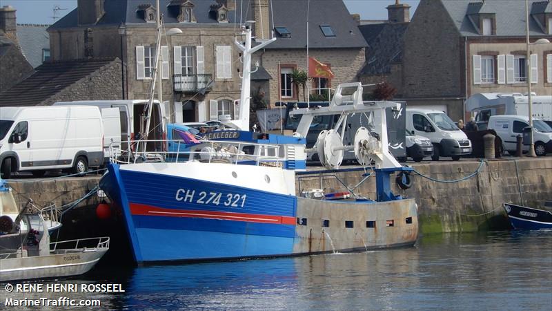 fv le kleber (Fishing vessel) - IMO , MMSI 228814000, Call Sign FZYK under the flag of France