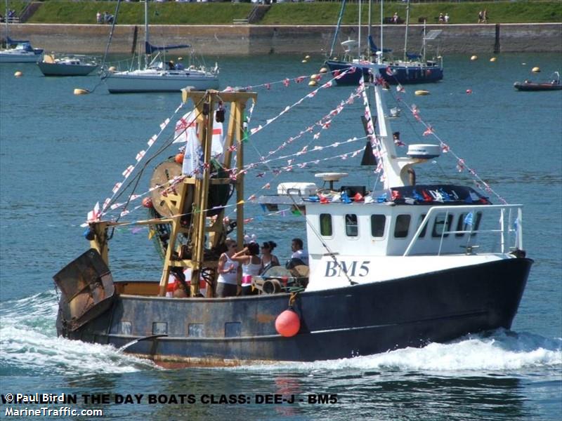 dee j (Fishing vessel) - IMO , MMSI 235103441, Call Sign 2EHD6 under the flag of United Kingdom (UK)