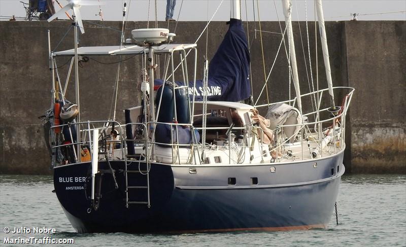 blue beryl (Sailing vessel) - IMO , MMSI 244021961, Call Sign PF7775 under the flag of Netherlands