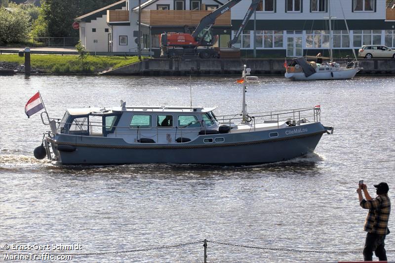 cliemalou (Pleasure craft) - IMO , MMSI 244870218, Call Sign PE7933 under the flag of Netherlands