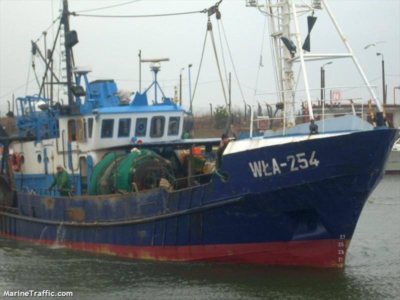 wla-254 (Fishing vessel) - IMO , MMSI 261004340, Call Sign SPG2183 under the flag of Poland