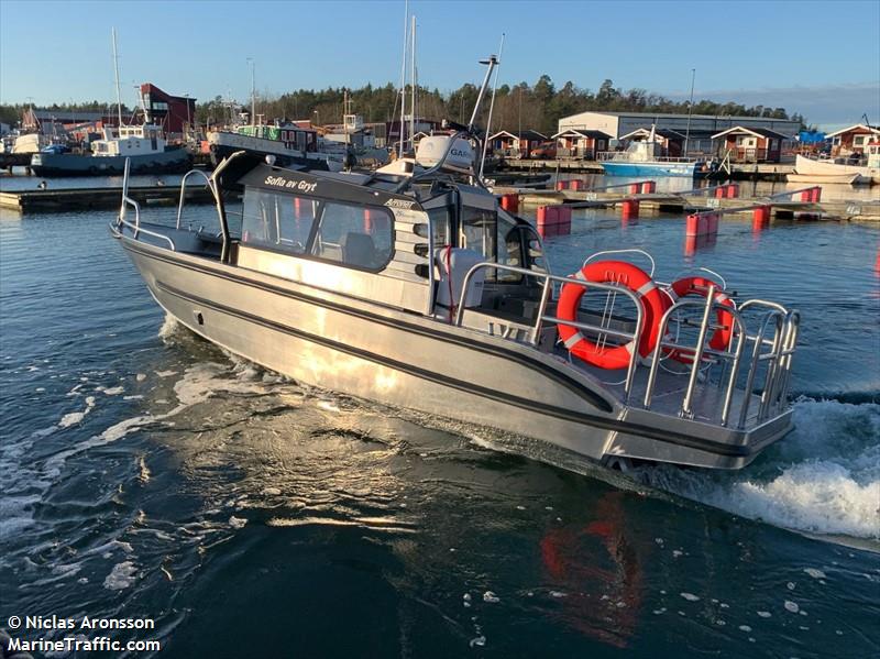 sofia af gryt (Pleasure craft) - IMO , MMSI 265823650, Call Sign SFE3999 under the flag of Sweden