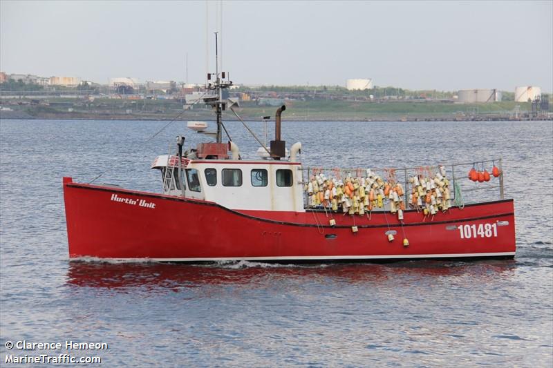 hurtin unit (Fishing vessel) - IMO , MMSI 316021101 under the flag of Canada