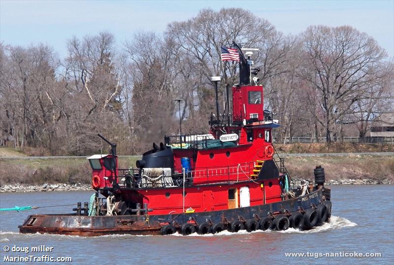 miss yvette (Tug) - IMO , MMSI 367398020, Call Sign WDE7815 under the flag of United States (USA)
