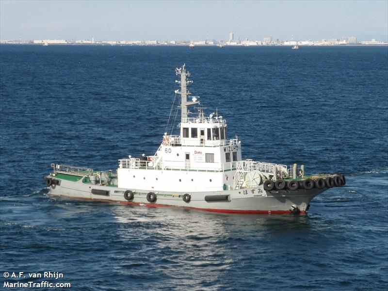 mizuho (Tug) - IMO , MMSI 431000205, Call Sign JD2038 under the flag of Japan