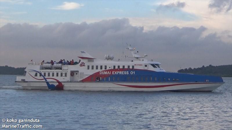 mv.dumai expres 01 (Passenger ship) - IMO , MMSI 525009089 under the flag of Indonesia