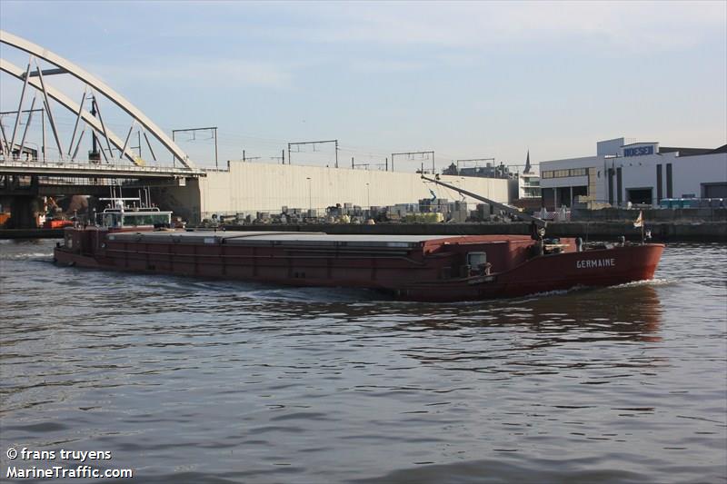 germaine (Cargo ship) - IMO , MMSI 205303090, Call Sign OT3030 under the flag of Belgium