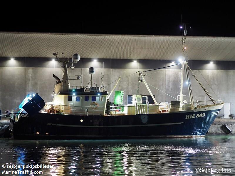 christina paulsen (Fishing vessel) - IMO , MMSI 219439000, Call Sign OWST under the flag of Denmark