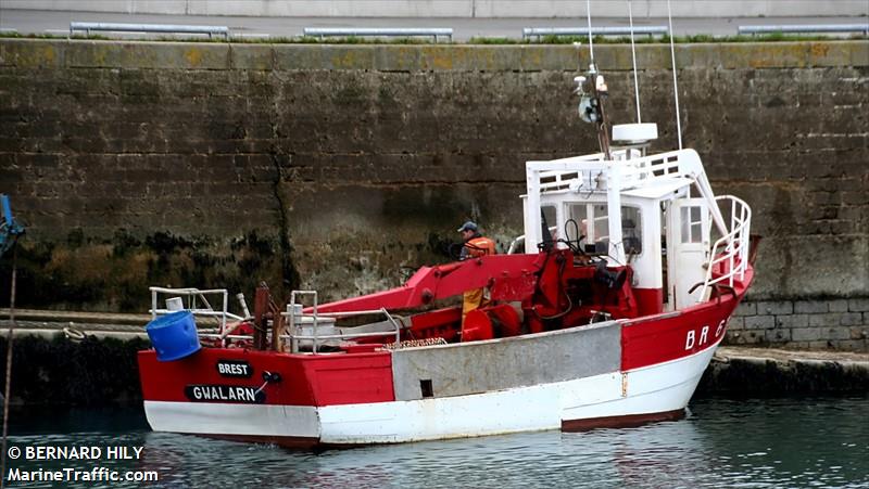 gwalarn (Fishing vessel) - IMO , MMSI 227461310, Call Sign FH3895 under the flag of France