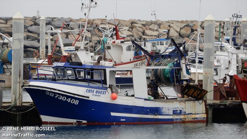 cote ouest (Fishing vessel) - IMO , MMSI 227560620, Call Sign FG7017 under the flag of France