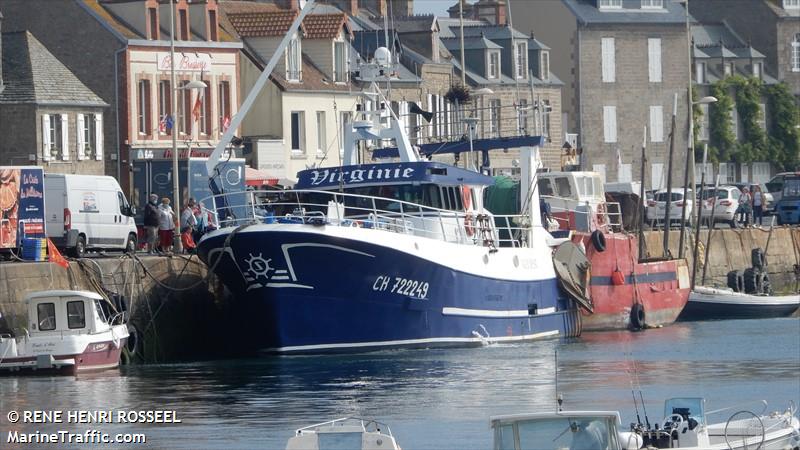 fv virginie (Fishing vessel) - IMO , MMSI 227590000, Call Sign FGEP under the flag of France