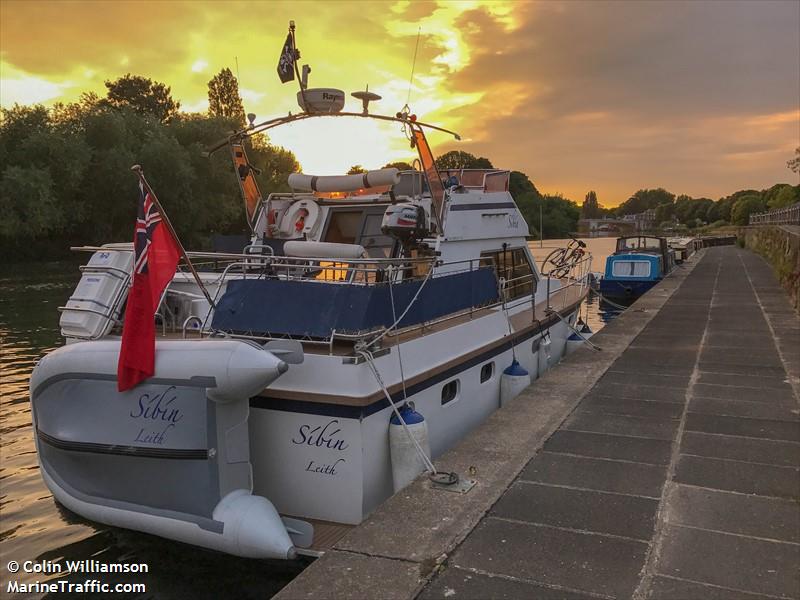 sibin (Pleasure craft) - IMO , MMSI 235057947, Call Sign ZQAZ2 under the flag of United Kingdom (UK)