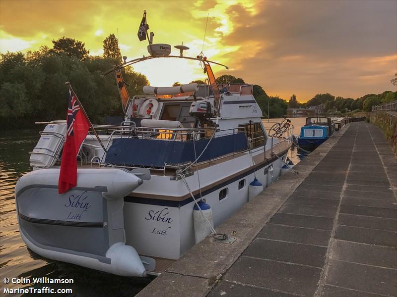 sibin (Pleasure craft) - IMO , MMSI 235057947, Call Sign ZQAZ2 under the flag of United Kingdom (UK)