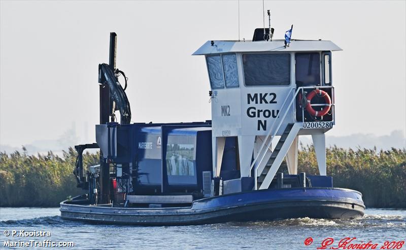 mk2 (Dredging or UW ops) - IMO , MMSI 244650104, Call Sign PI3756 under the flag of Netherlands