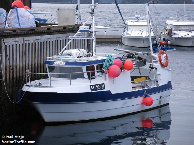 elias (Fishing vessel) - IMO , MMSI 257031670, Call Sign LF3694 under the flag of Norway