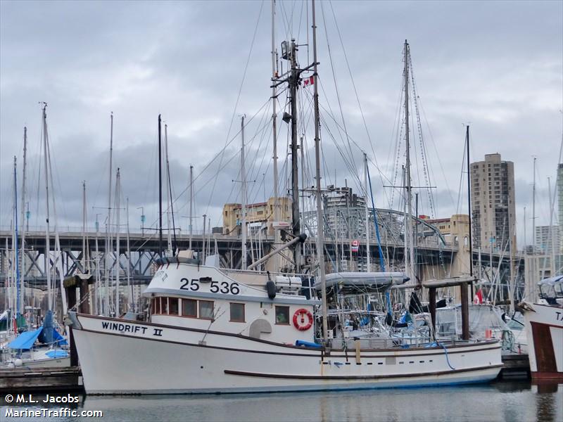 windrift ii (Fishing vessel) - IMO , MMSI 316005766 under the flag of Canada