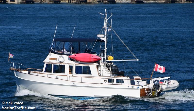 rhapsody (Pleasure craft) - IMO , MMSI 316031567 under the flag of Canada