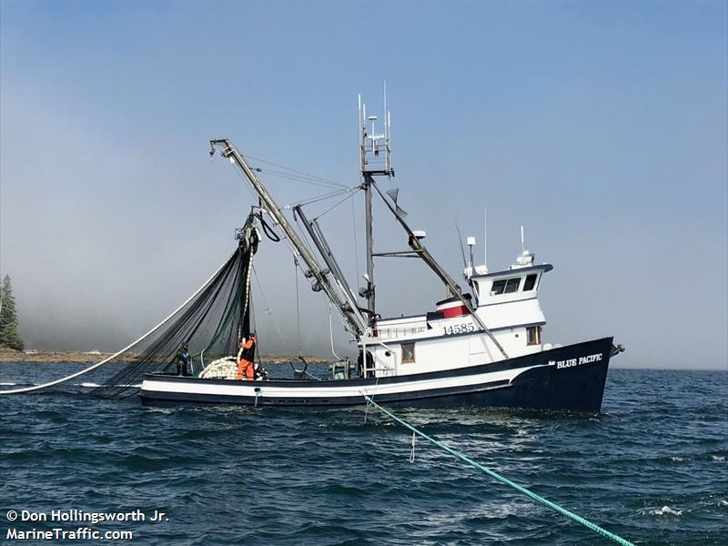 blue pacific (Fishing vessel) - IMO , MMSI 367312690, Call Sign WX7463 under the flag of United States (USA)