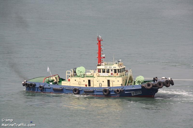 sunjin no707 (Tug) - IMO 9149550, MMSI 440117940, Call Sign 967843 under the flag of Korea