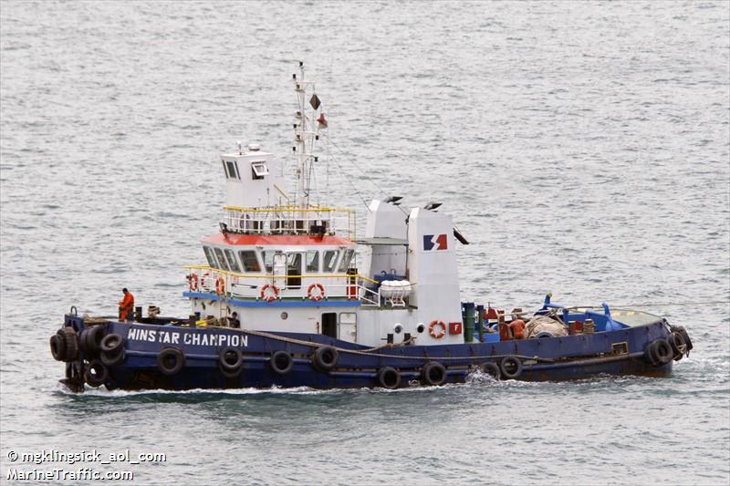 winstar champion (Tug) - IMO , MMSI 563004940, Call Sign 9V5745 under the flag of Singapore