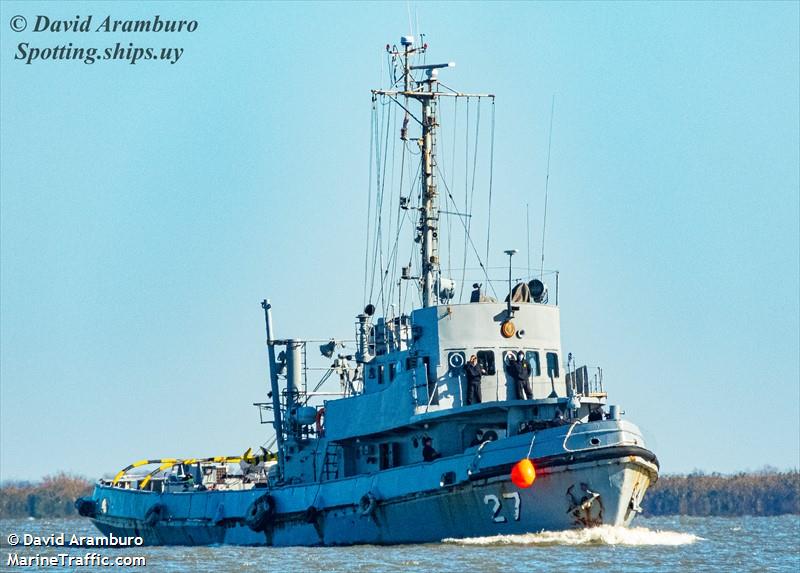 rou 27 banco ortiz (Military ops) - IMO , MMSI 770576023, Call Sign CWBR under the flag of Uruguay