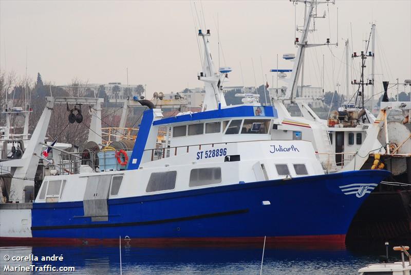 fv juliarth (Fishing vessel) - IMO , MMSI 227317720, Call Sign FT2360 under the flag of France