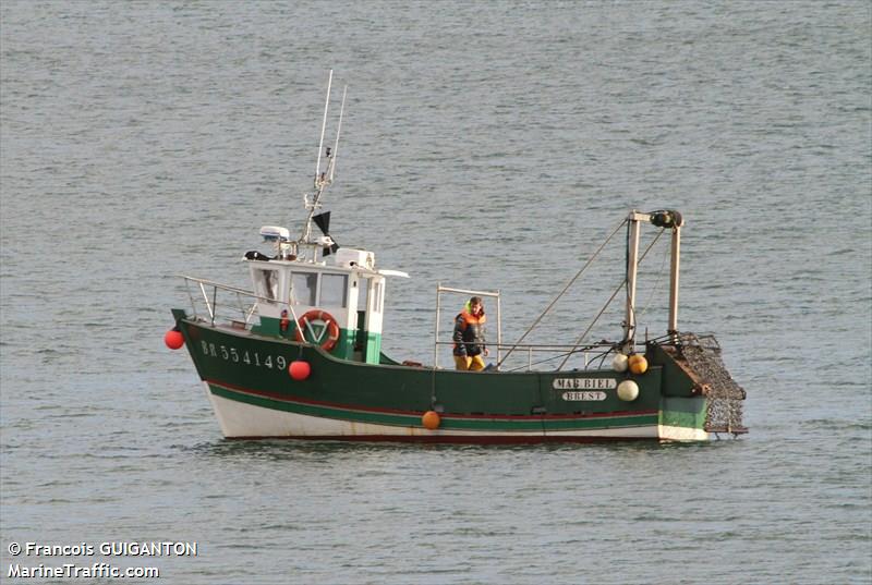 mab biel (Fishing vessel) - IMO , MMSI 227681710, Call Sign FH3984 under the flag of France