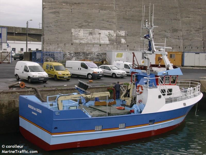 fv berceau ocean (Fishing vessel) - IMO , MMSI 228156900, Call Sign FQEB under the flag of France