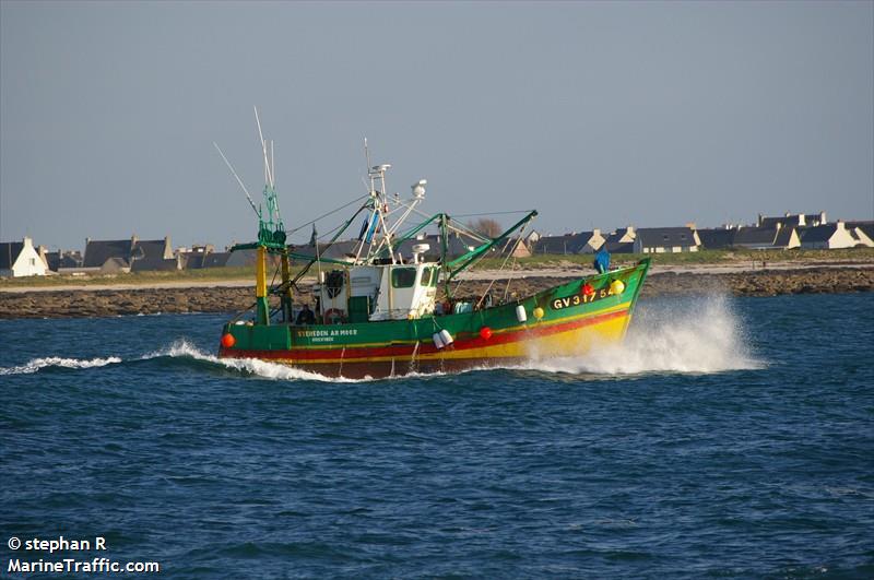 fv stereden ar moor (Fishing vessel) - IMO , MMSI 228167900, Call Sign FZZX under the flag of France