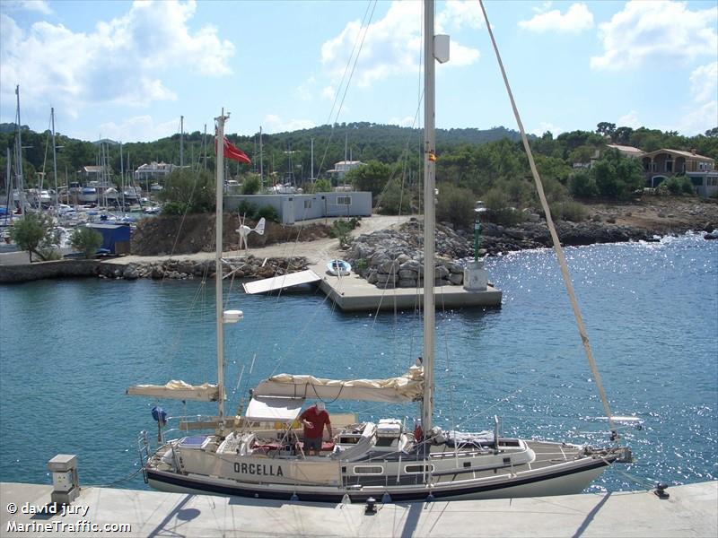 orcella (Sailing vessel) - IMO , MMSI 235067954, Call Sign ZNNR2 under the flag of United Kingdom (UK)