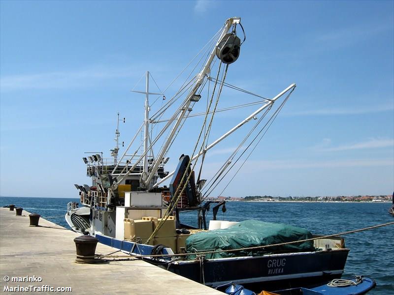 grug (Fishing vessel) - IMO , MMSI 238622240, Call Sign 9A6935 under the flag of Croatia