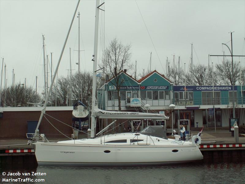 crayenest (Sailing vessel) - IMO , MMSI 244860201, Call Sign PI6625 under the flag of Netherlands