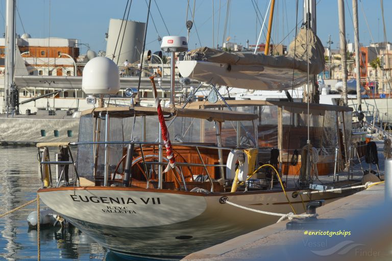 eugenia vii (Sailing vessel) - IMO , MMSI 248490000, Call Sign 9H9787 under the flag of Malta