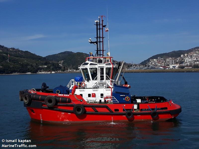 med xxiv (Tug) - IMO 9821598, MMSI 271045759, Call Sign TCA4867 under the flag of Turkey