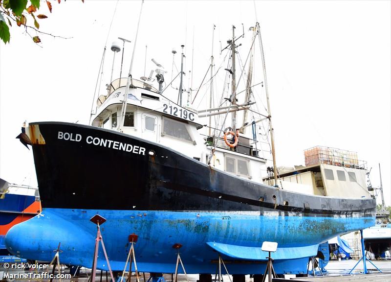 bold contender (Fishing vessel) - IMO , MMSI 316002090, Call Sign 4731 under the flag of Canada