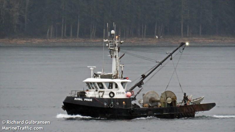 royal pride (Fishing vessel) - IMO , MMSI 316005492 under the flag of Canada