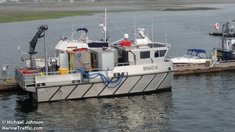 bravoiii (Tanker) - IMO , MMSI 316037086 under the flag of Canada