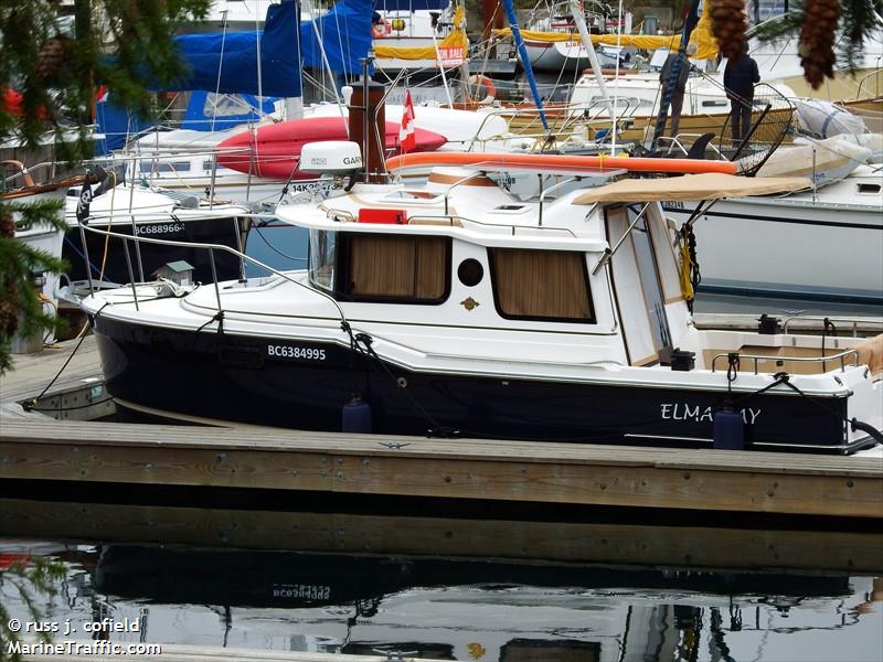 elma bay (Pleasure craft) - IMO , MMSI 316038563 under the flag of Canada