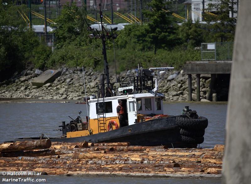 harken no 8 (Tug) - IMO , MMSI 316042535 under the flag of Canada