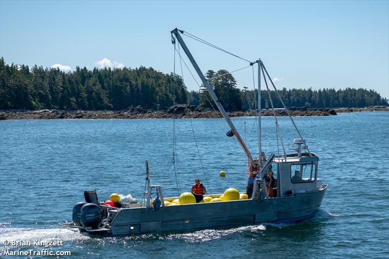 wii01 (Fishing vessel) - IMO , MMSI 316140000 under the flag of Canada