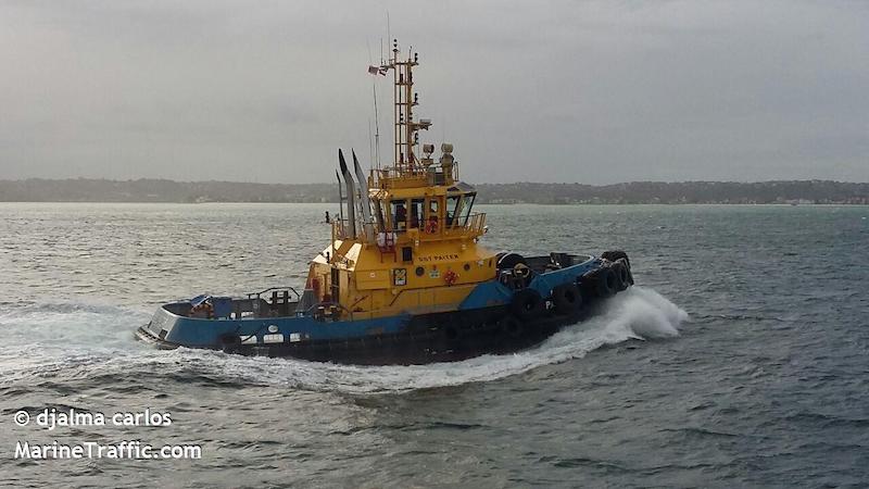 saam paiter (Tug) - IMO 9668697, MMSI 710025630, Call Sign PS2139 under the flag of Brazil