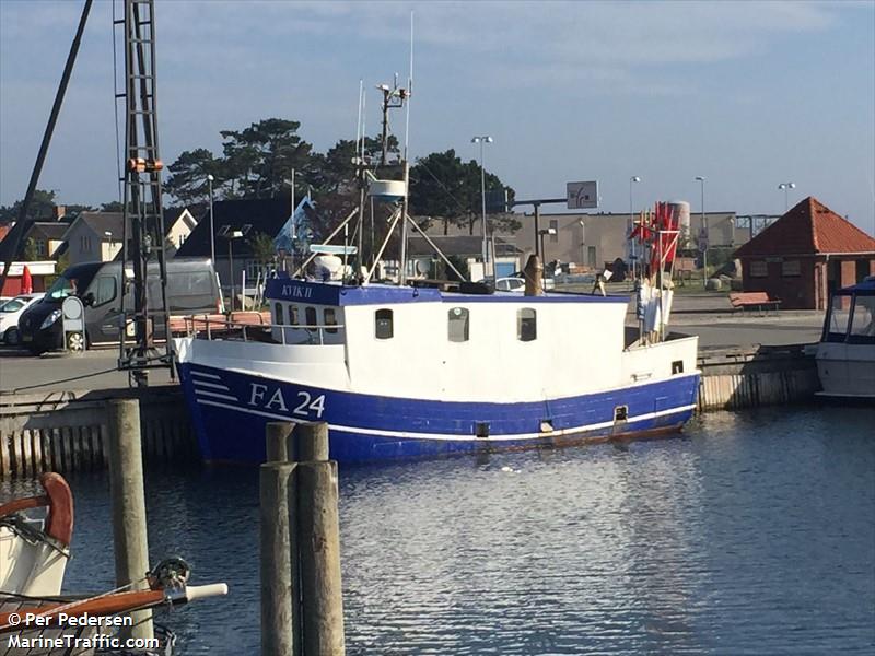 kvik ii fa24 (Fishing vessel) - IMO , MMSI 219006384, Call Sign XP4503 under the flag of Denmark