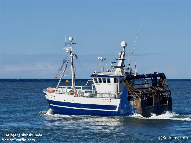 lady gaga s222 (Fishing vessel) - IMO , MMSI 219801000, Call Sign OZGH under the flag of Denmark
