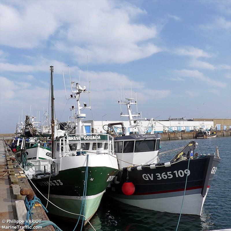 fv basse gouach (Fishing vessel) - IMO , MMSI 227635680, Call Sign FG2780 under the flag of France