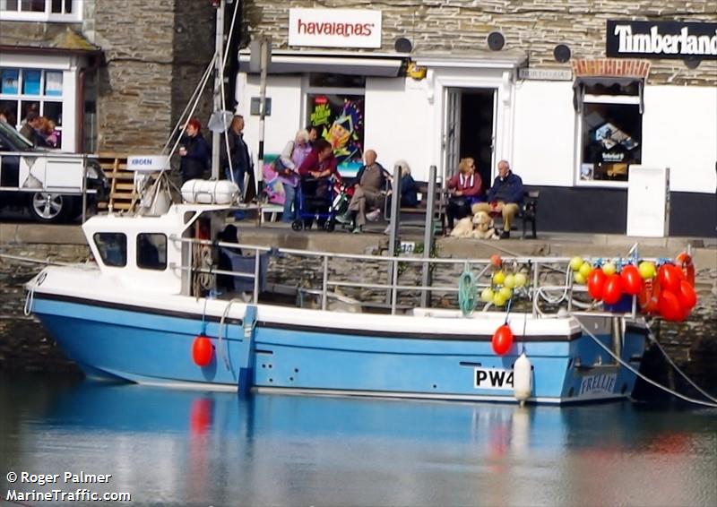 fv frellie pw40 (Fishing vessel) - IMO , MMSI 232011543, Call Sign MBYL8 under the flag of United Kingdom (UK)