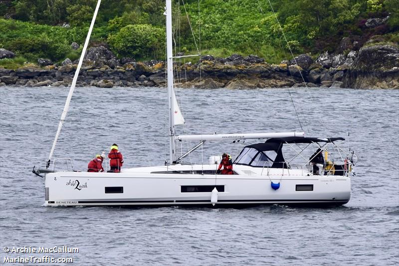 able2sail (Pleasure craft) - IMO , MMSI 232029225, Call Sign MHXX2 under the flag of United Kingdom (UK)