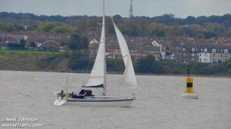 whispered secret (Sailing vessel) - IMO , MMSI 235031312, Call Sign MNAS3 under the flag of United Kingdom (UK)